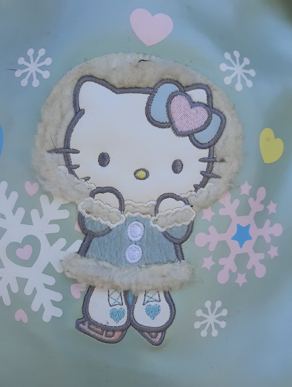 Hello Kitty Blue Ice Skating Mini Backpack Y2K Vintage Kitchy Adult Size - Picture 2 of 15